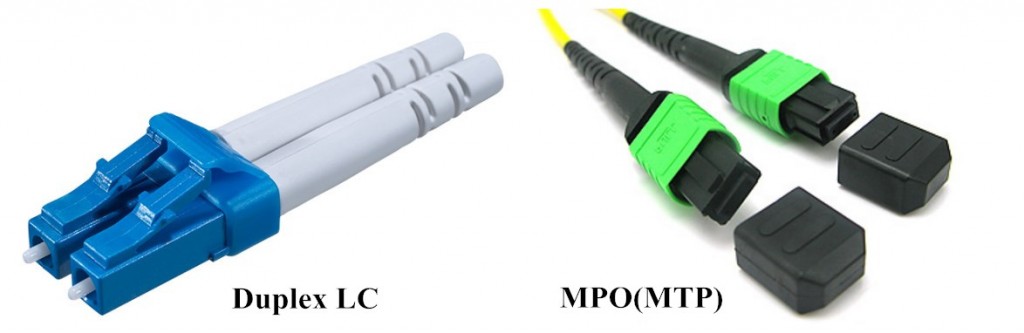 duplex LC and MPO(MTP) connector