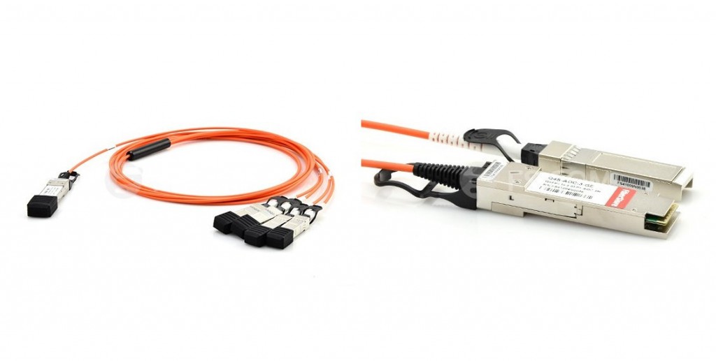 Cisco QSFP-4X10G-AOC5M compatible 40G QSFP+ to 4x10G SFP+ active optical cable